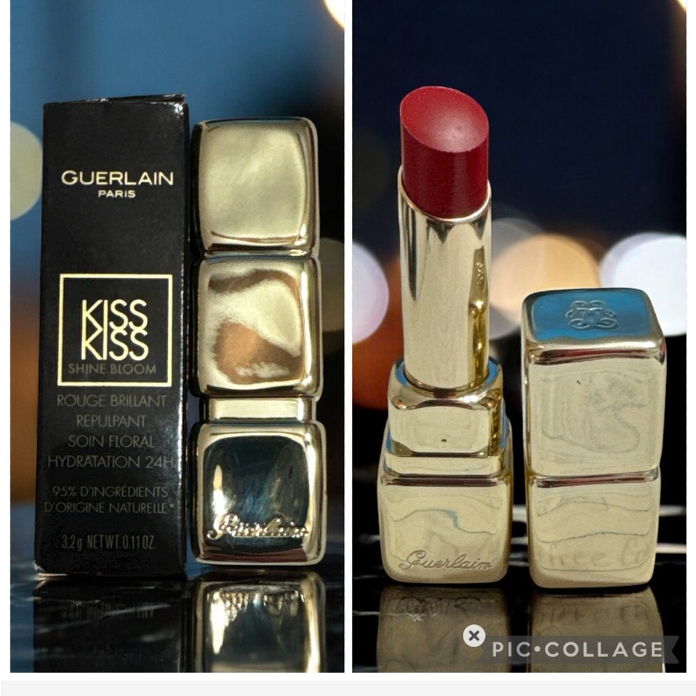 Guerlain KissKiss Shine Bloom Lipstick 729 Daisy Red(box boo-boo) OOS Online NIB